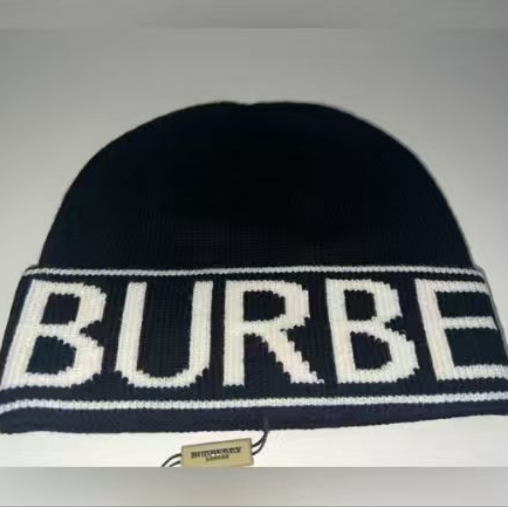 Burberry Logo Knit Beanie Black - Picture 3 of 4